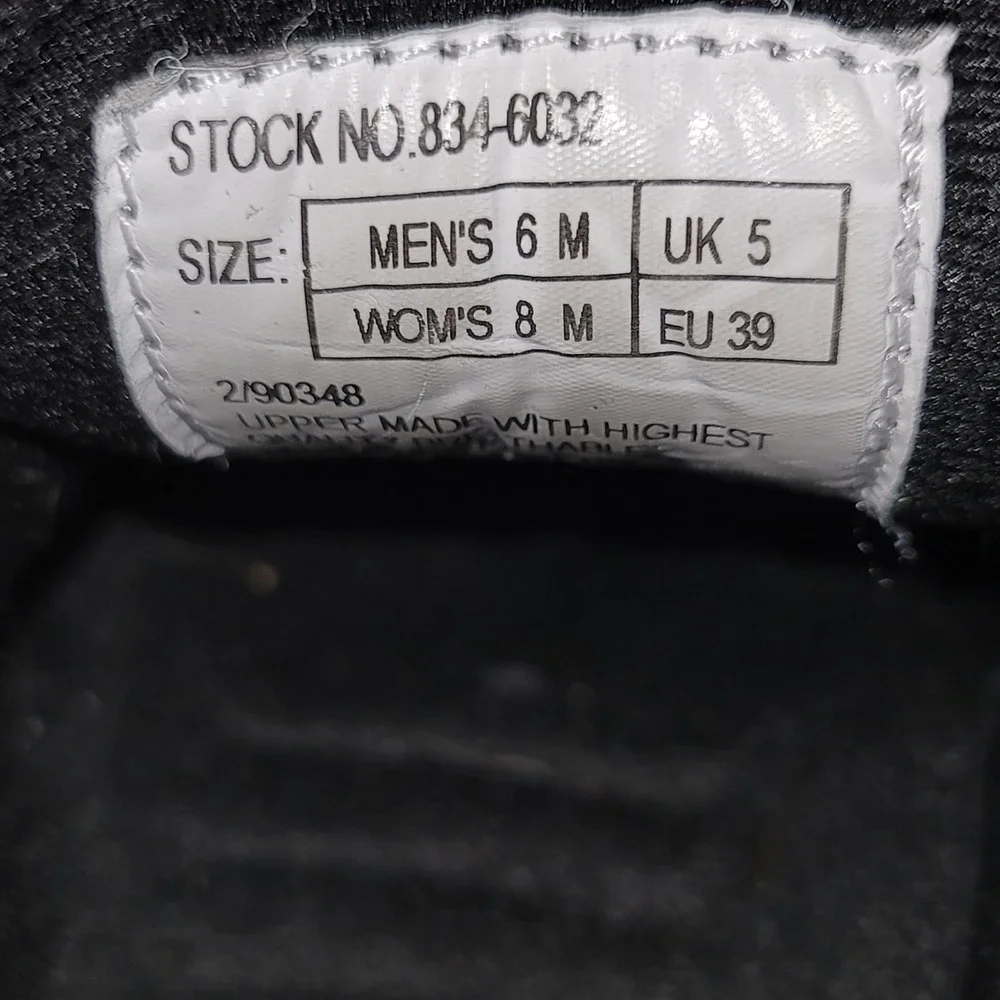 Thorogood Black Leather Chukka Boots Mens 6 Womens‎ 8 Uniform Shoes 834-6032